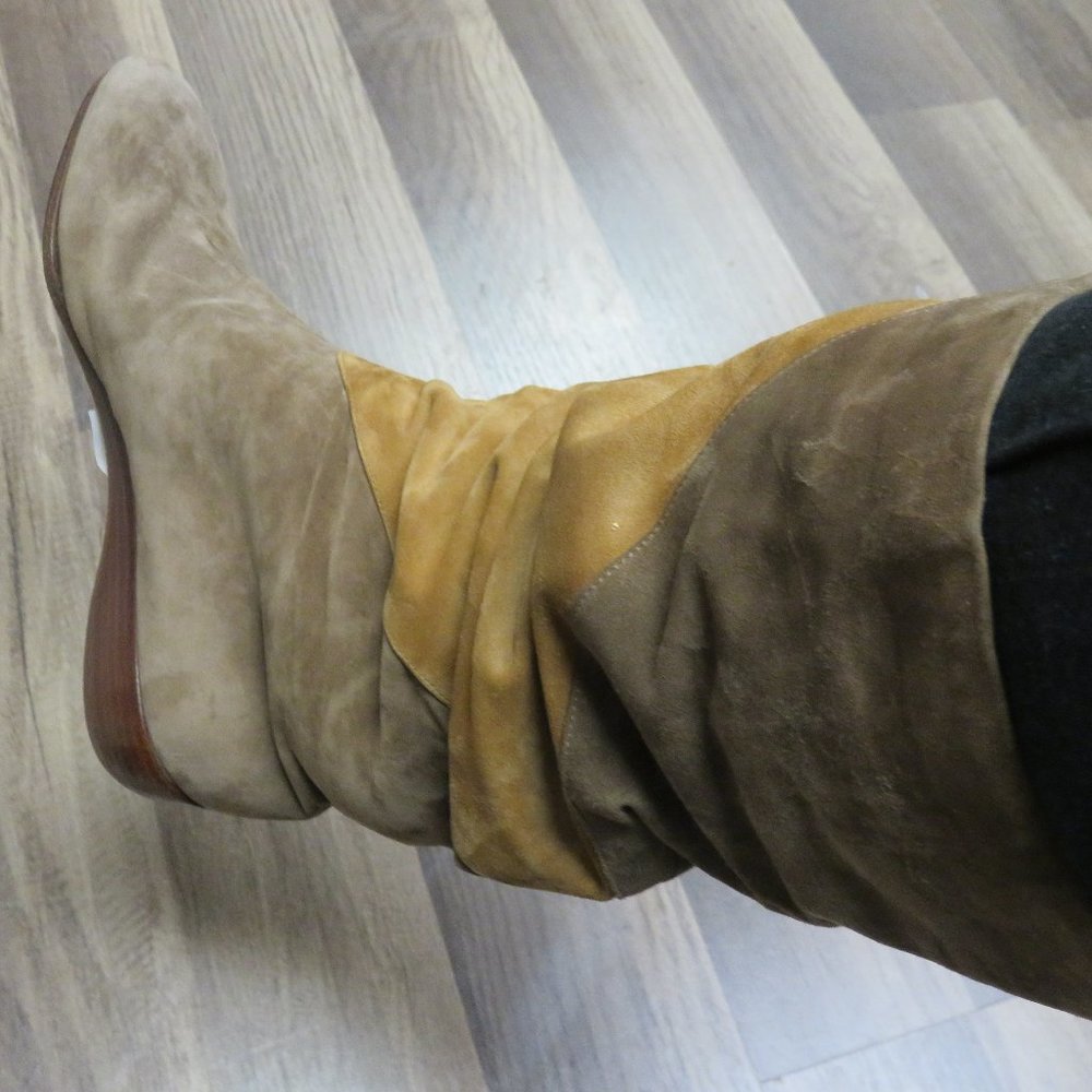 GUIDO PASQUALI VINTAGE SUEDE BOOTS/ MADE IN MILAN